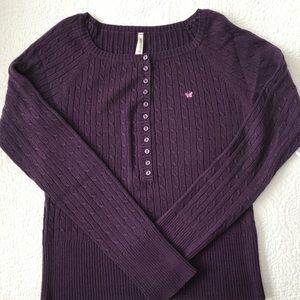 Purple sweater long sleeves